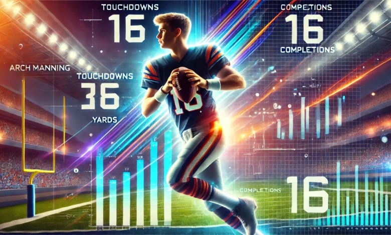 arch manning stats